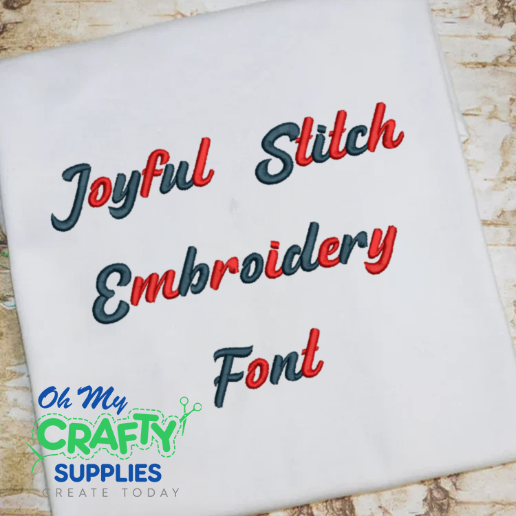 Joyful Stitch Embroidery Font (BX Included)