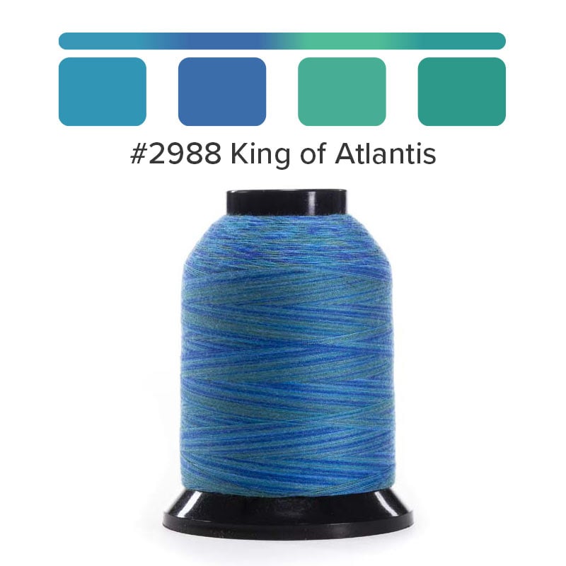 Finesse Thread - Variegated -#2988 Ling of Atlantis