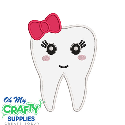 Girl Tooth Applique Design