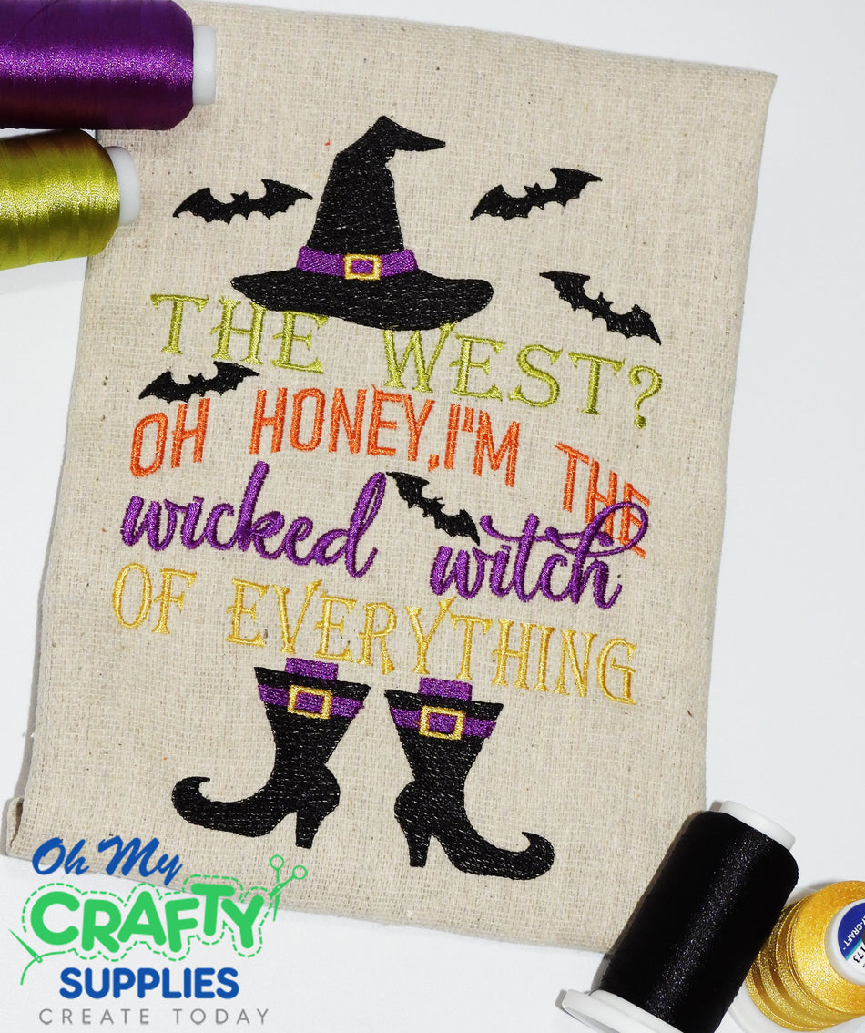 Wicked Witch of Everything Embroidery Design