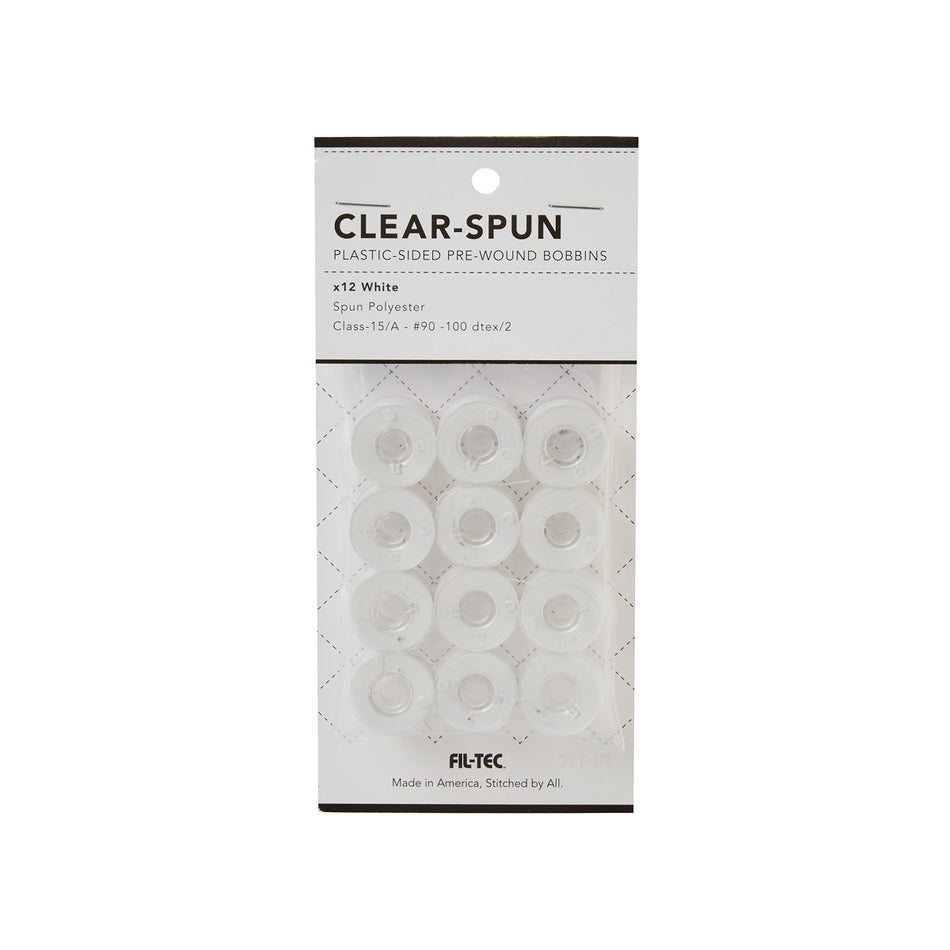 CLEAR SPUN - 12 PACK - STYLE 15/A #90 WHITE