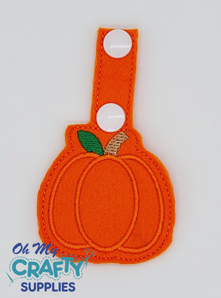 Pumpkin 21 Key Fob Embroidery Design