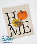 Sunflower Pumpkin Home 2021 Embroidery Design