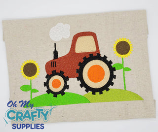 Autumn Tractor 2021 Embroidery Design
