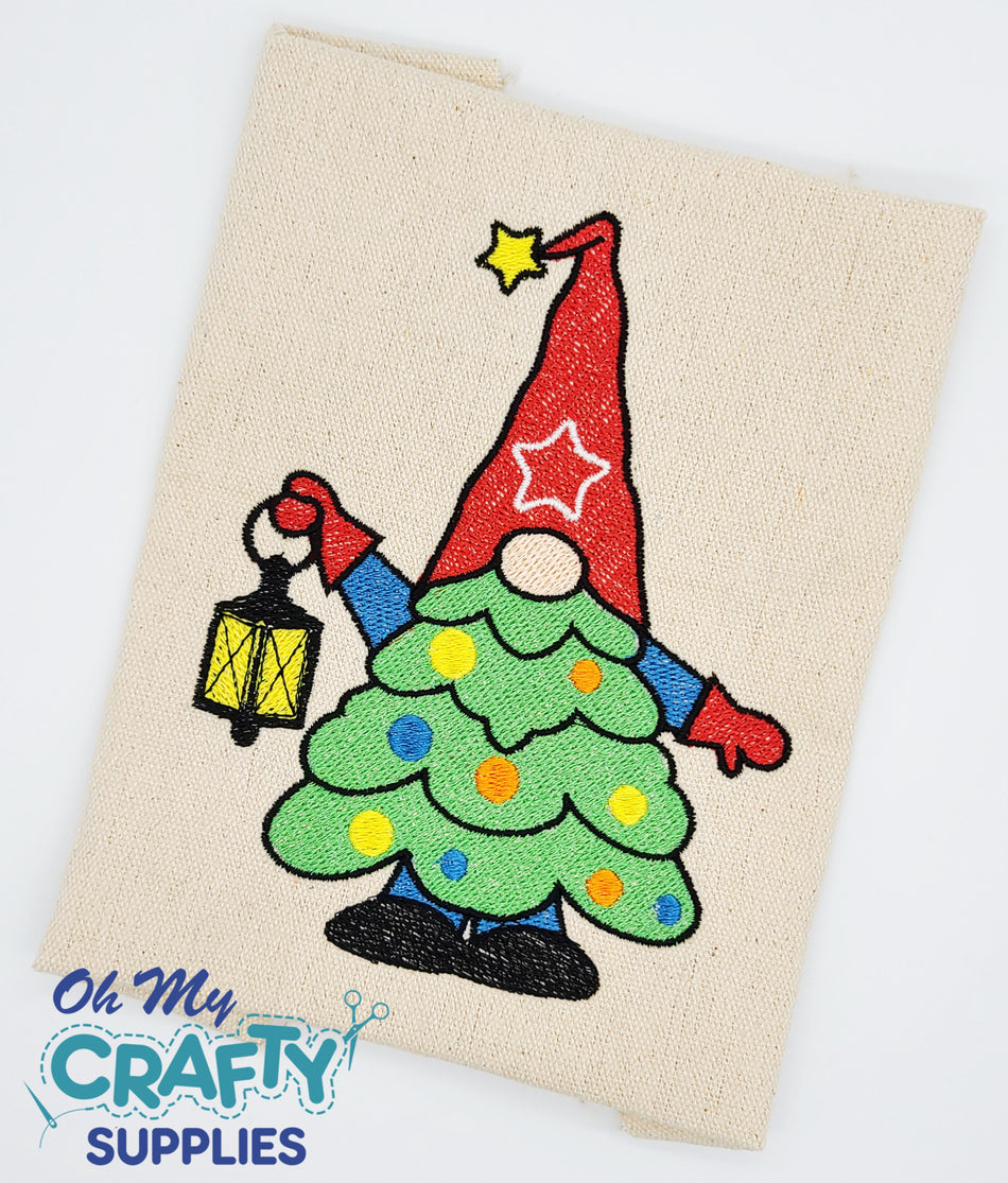 Christmas Tree Gnome 1025 Embroidery Design