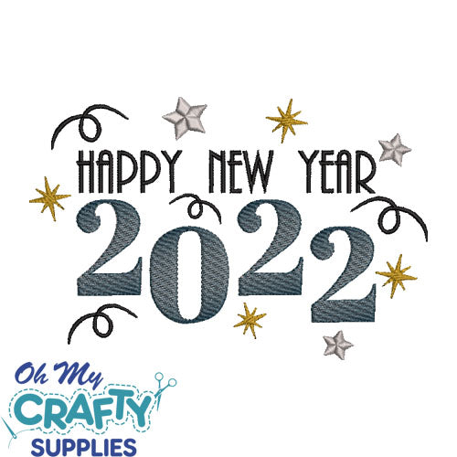 2022 New Year Embroidery Design