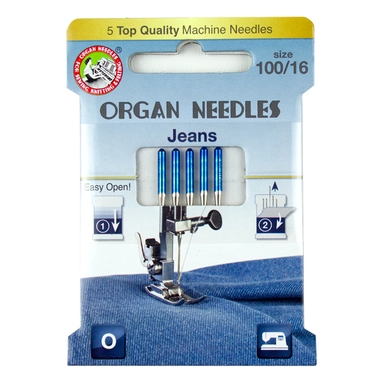 ORGAN Jeans Size 100, 5 Needles per Eco pack