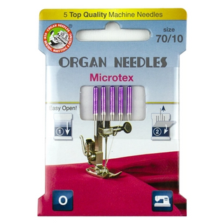 ORGAN Microtex Size 70, 5 Needles per Eco pack