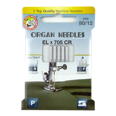 ORGAN Elx705 Chromium Size 80, 5 Needles per Eco pack