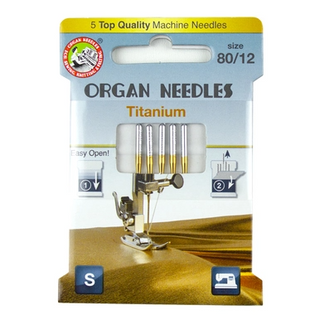 ORGAN Titanium Size 80, 5 Needles per pack