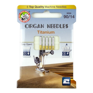 ORGAN Titanium Size 90, 5 Needles per pack