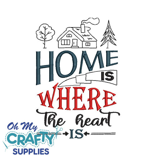 Home is Where 1031 Embroidery Design