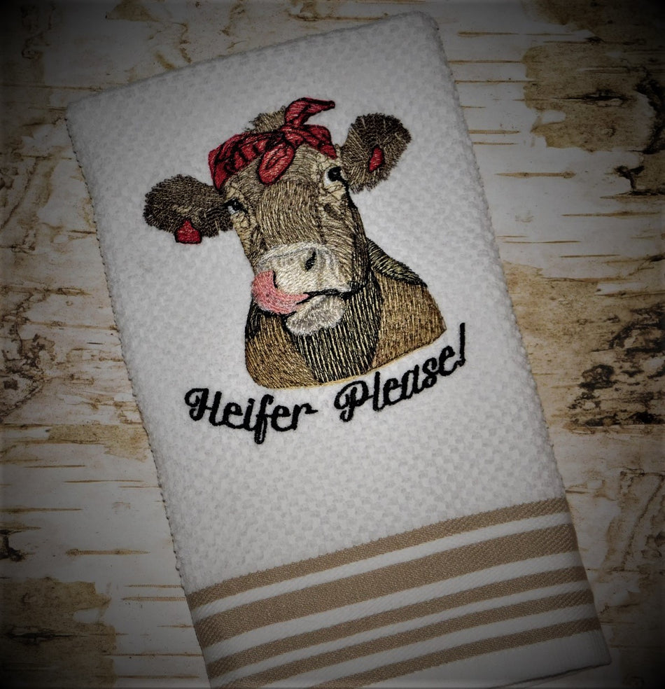 Heifer Sketch Stitch Embroidery Design