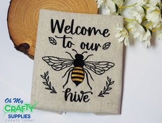 Our Hive Embroidery Design