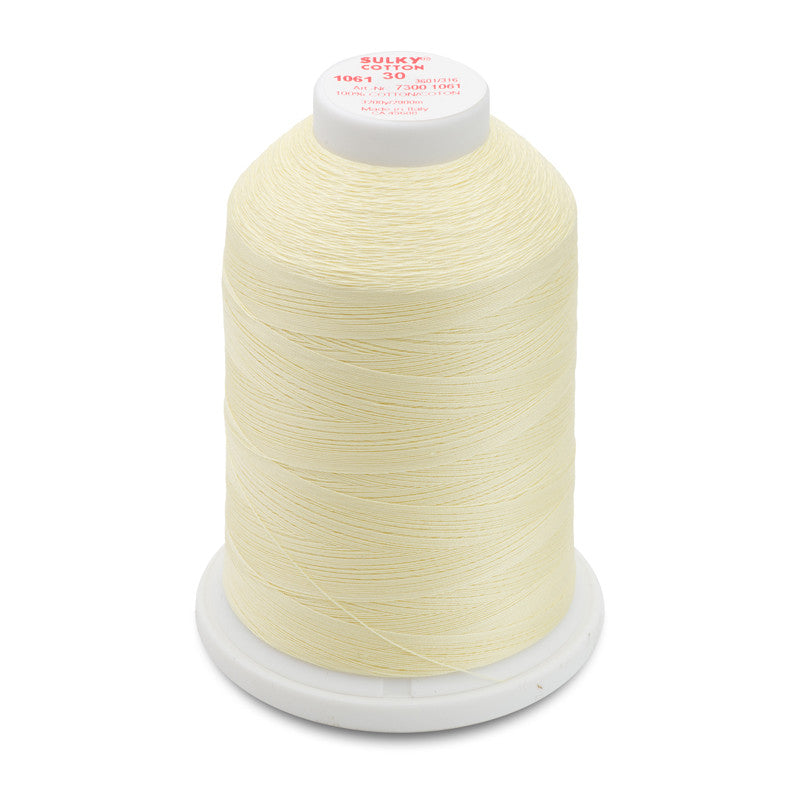 Sulky 30 Wt. Cotton Thread  Pale Yellow
