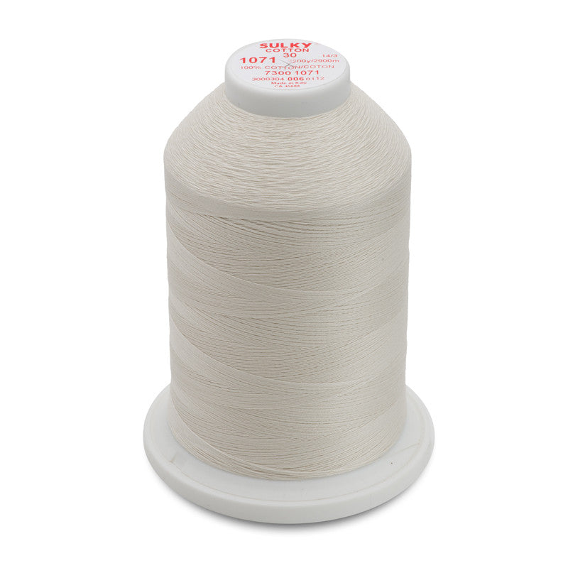 Sulky 30 Wt. Cotton Thread  Off White