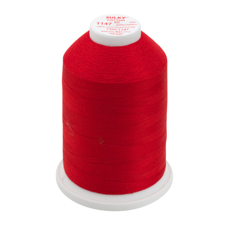 Sulky 30 Wt. Cotton Thread  Christmas Red