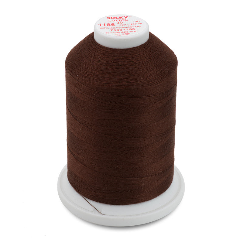 Sulky 30 Wt. Cotton Thread  Sable Brown