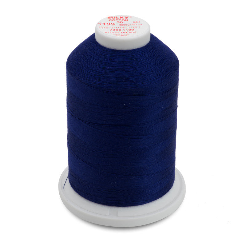 Sulky 30 Wt. Cotton Thread  Admiral Navy Blue