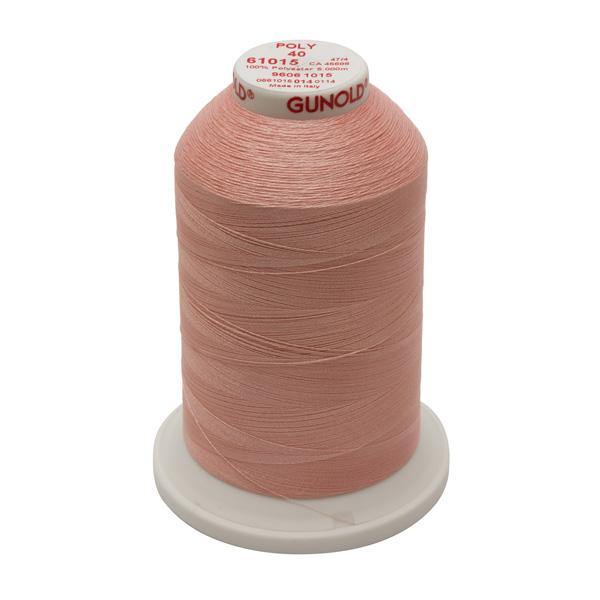 61015 - Medium Peach Polyester Embroidery Thread - 40 WT. 5,500 yd. Cones - Oh My Crafty Supplies Inc.