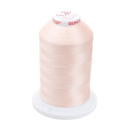 61017- Pastel Peach Polyester Embroidery Thread - 40 WT. 5,500 YD. Cones - Oh My Crafty Supplies Inc.