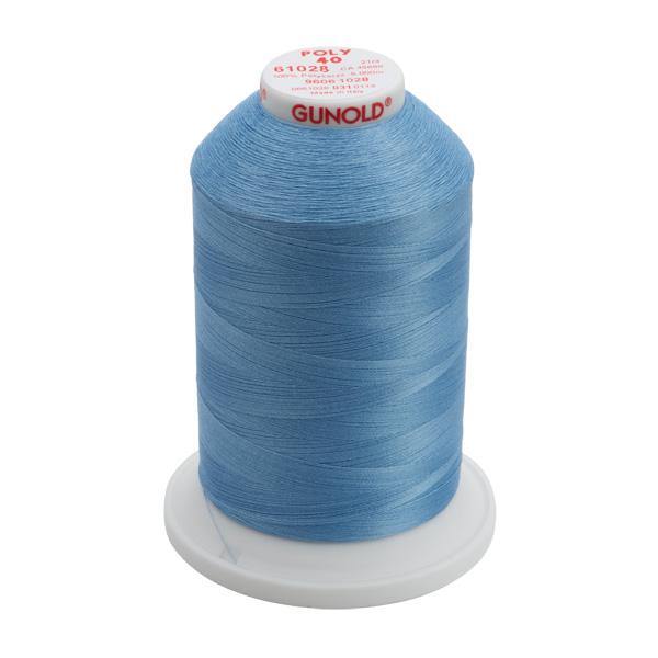 61028 - Baby Blue Polyester Embroidery Thread - 40 WT. 5,500 YD. Cones - Oh My Crafty Supplies Inc.