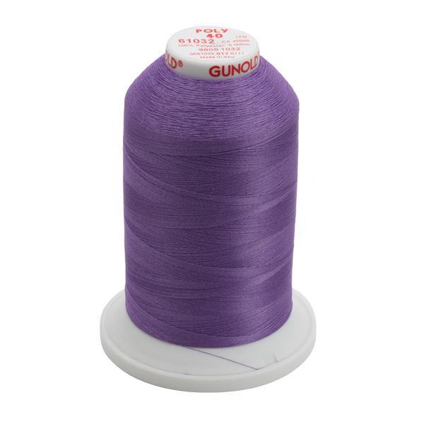61032 - Medium Purple Polyester Embroidery Thread - 40 WT.5,500 YD. Cones - Oh My Crafty Supplies Inc.