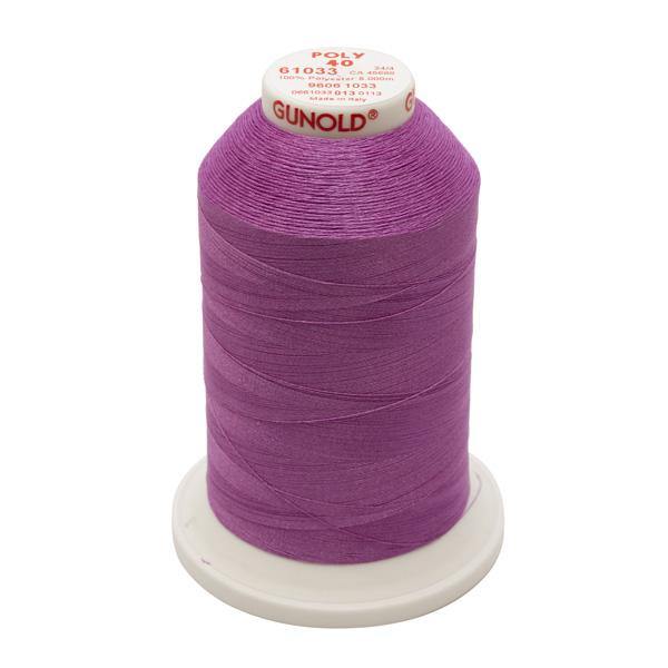 61033 - Dark Orchid Polyester Embroidery Thread - 40 WT. 5,500 YD. Cones - Oh My Crafty Supplies Inc.