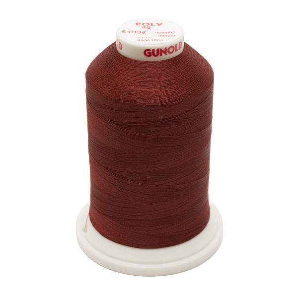 61036- Cordovan Polyester Embroidery Thread - 40 WT. 5,500 yd. Cones - Oh My Crafty Supplies Inc.