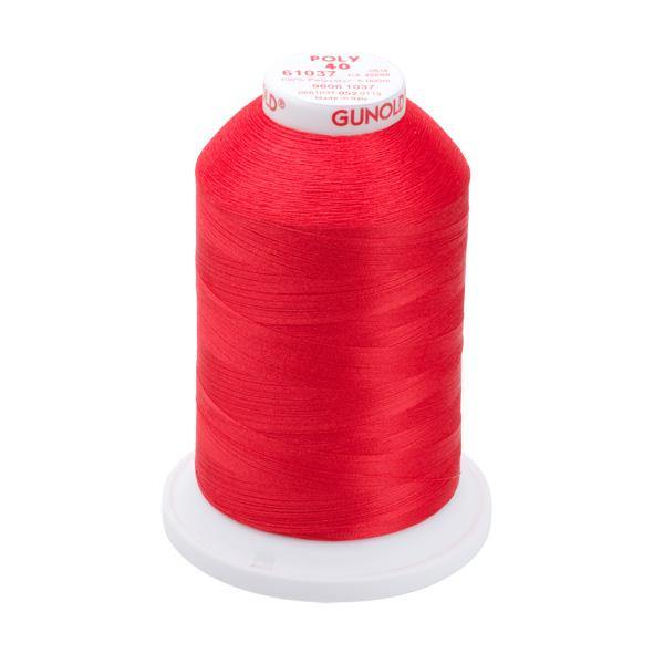 61037 - Light Red Polyester Embroidery Thread - 40 WT. 5,500 yd. Cones - Oh My Crafty Supplies Inc.
