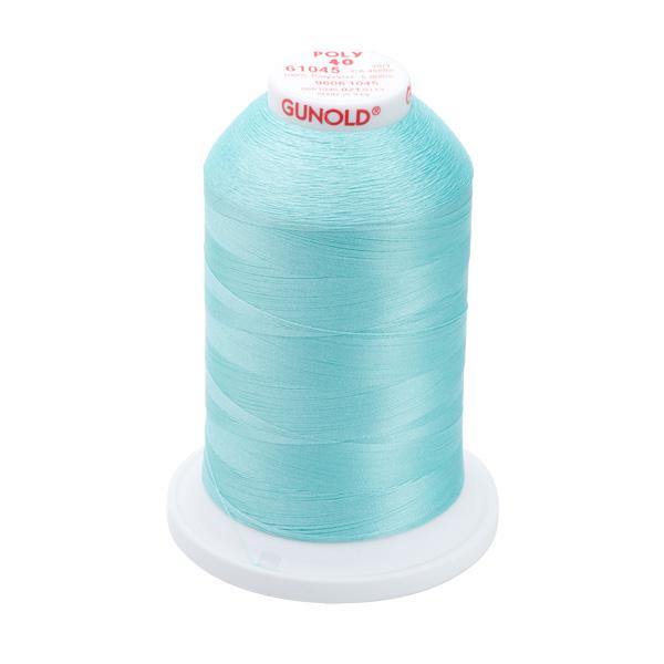 61045 - Light Teal Polyester Embroidery Thread - 40 WT. 5,500 yd. Cones - Oh My Crafty Supplies Inc.