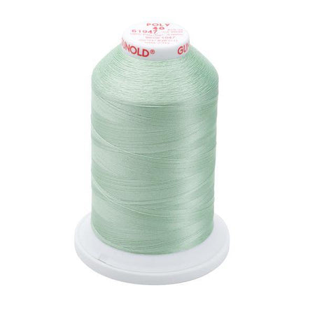 61047 - Mint Green Polyester Embroidery Thread - 40 WT. 5,500 yd. Cones - Oh My Crafty Supplies Inc.