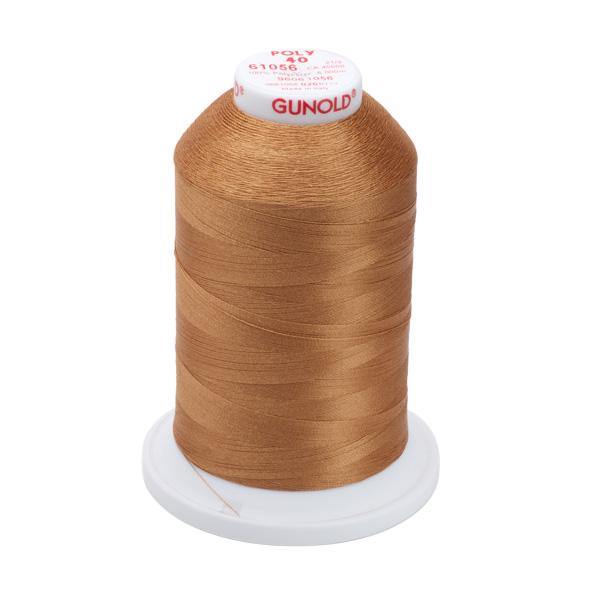 61056 - Medium Tawny Tan Polyester Embroidery Thread - 40 WT. 5,500 yd. Cones - Oh My Crafty Supplies Inc.
