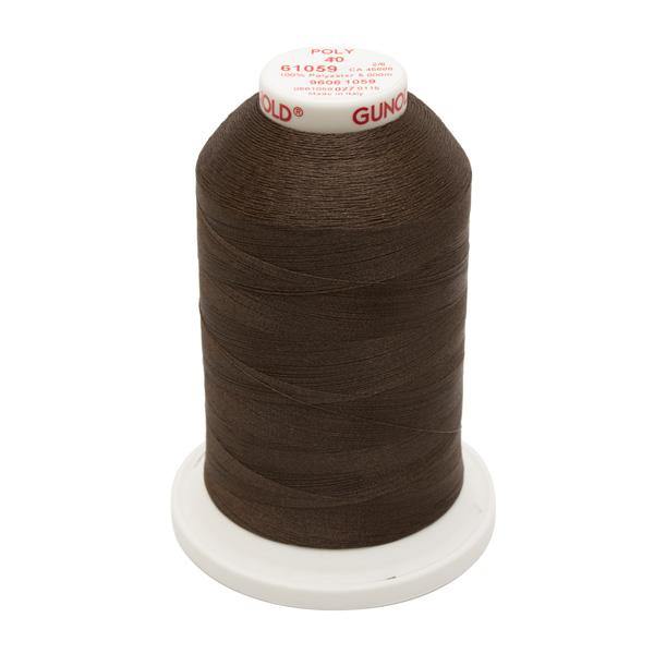 61059 - Dark Tawny Brown Polyester Embroidery Thread - 40 WT. 5,500 yd. Cones - Oh My Crafty Supplies Inc.