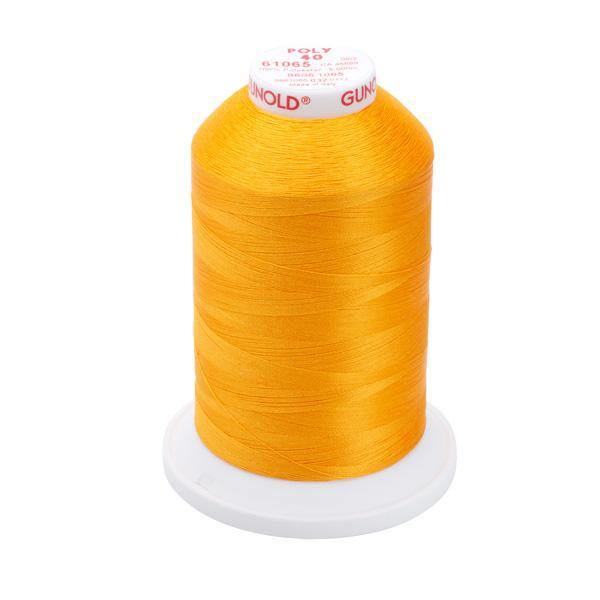 61065 - Orange Yellow Polyester Embroidery Thread - 40 WT. 5,500 yd. Cones - Oh My Crafty Supplies Inc.