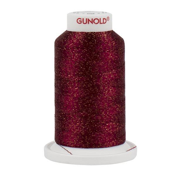 50591 - Claret with Copper Sparkle 30 Wt Gunold Poly Star - Oh My Crafty Supplies Inc.
