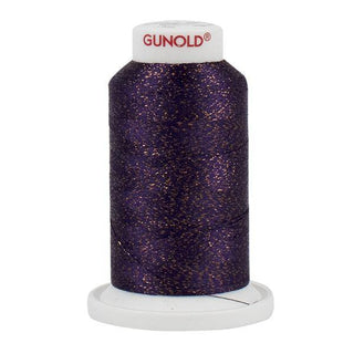 50592 - Aubergine with Copper Sparkle 30 Wt Gunold Poly Star - Oh My Crafty Supplies Inc.
