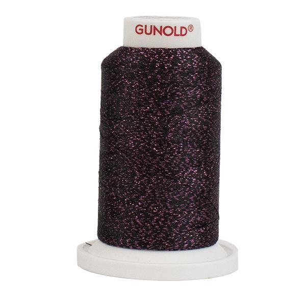50643 - Piano Black with Pink Sparkle 30 Wt Gunold Poly Star - Oh My Crafty Supplies Inc.