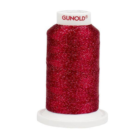 50906 - Burgundy with Tone On Tone Sparkle 30 Wt Gunold Poly Star - Oh My Crafty Supplies Inc.