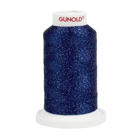 50911 - Medium Navy with Tone On Tone Sparkle 30 Wt Gunold Poly Star - Oh My Crafty Supplies Inc.