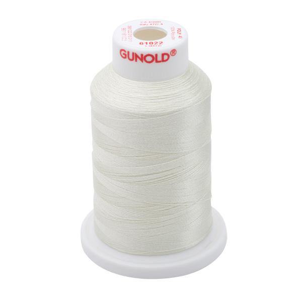 61022 - Cream Polyester Embroidery Thread - 40 WT. 1,100 YD. Cones - Oh My Crafty Supplies Inc.
