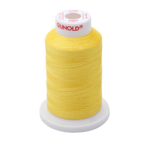 61023 - Yellow Polyester Embroidery Thread - 40 WT. 1,100 YD. Cones - Oh My Crafty Supplies Inc.