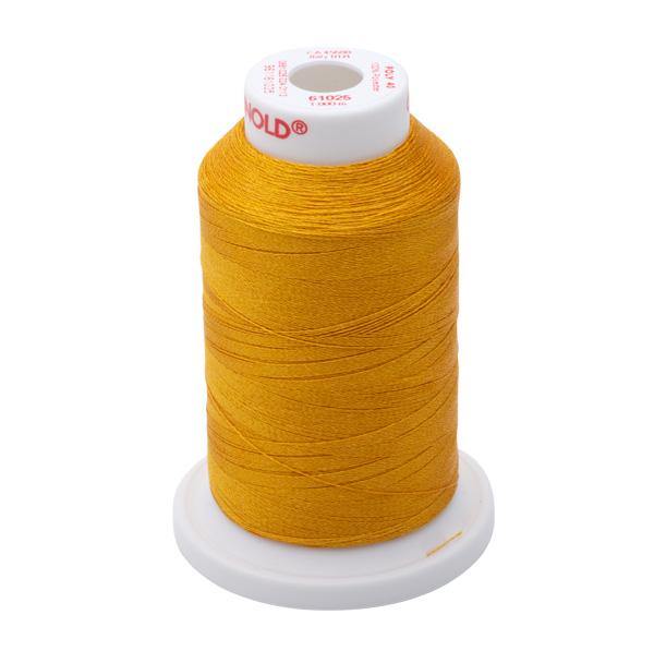 61025 - Mine Gold Polyester Embroidery Thread - 40 WT. 1,100 YD. Cones - Oh My Crafty Supplies Inc.