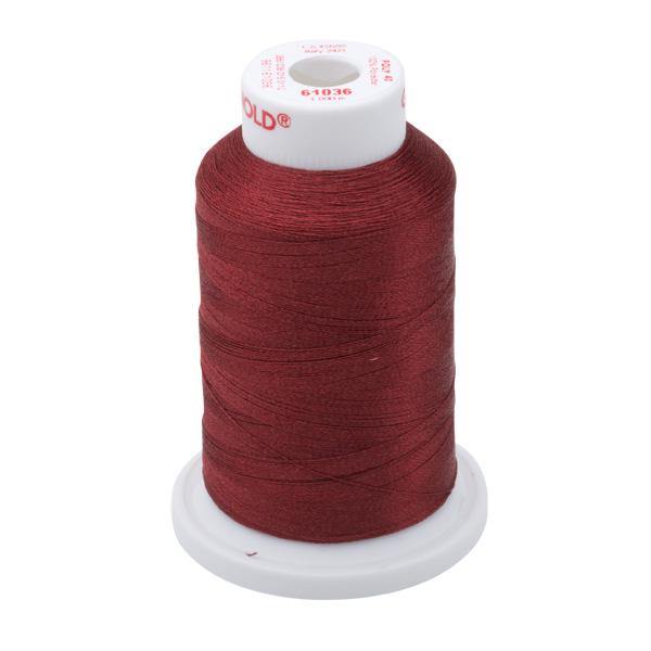 61036- Cordovan Polyester Embroidery Thread - 40 WT. 1,100 yd. Cones - Oh My Crafty Supplies Inc.