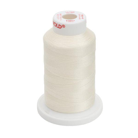 61071 - Off White Polyester Embroidery Thread - 40 WT. 1,100 yd. Cones - Oh My Crafty Supplies Inc.
