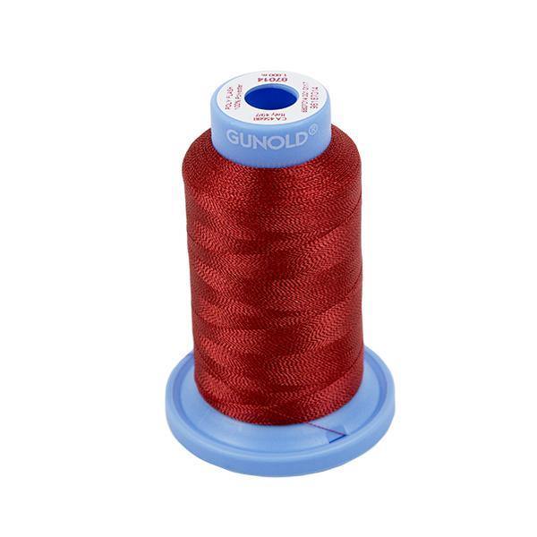 87014-Christmas Red - 40 Wt Gunold Poly Flash - Oh My Crafty Supplies Inc.