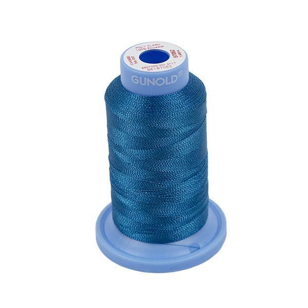 87052-Peacock Blue - 40 Wt Gunold Poly Flash - Oh My Crafty Supplies Inc.