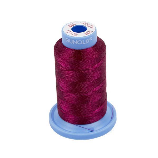 87055-Cranberry - 40 Wt Gunold Poly Flash - Oh My Crafty Supplies Inc.
