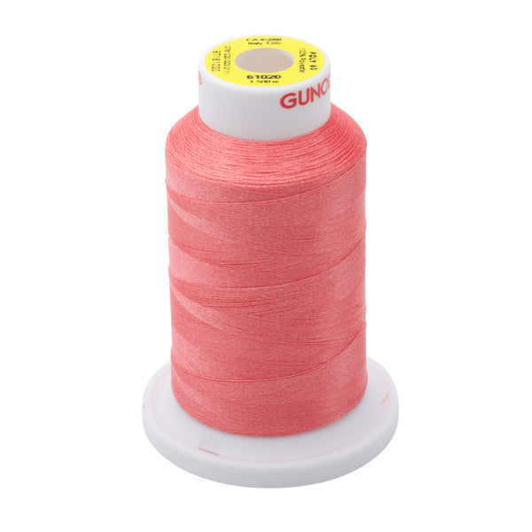 61020 - Dark Peach Polyester Embroidery Thread - 60 WT. 1,650 YD. Cones - Oh My Crafty Supplies Inc.