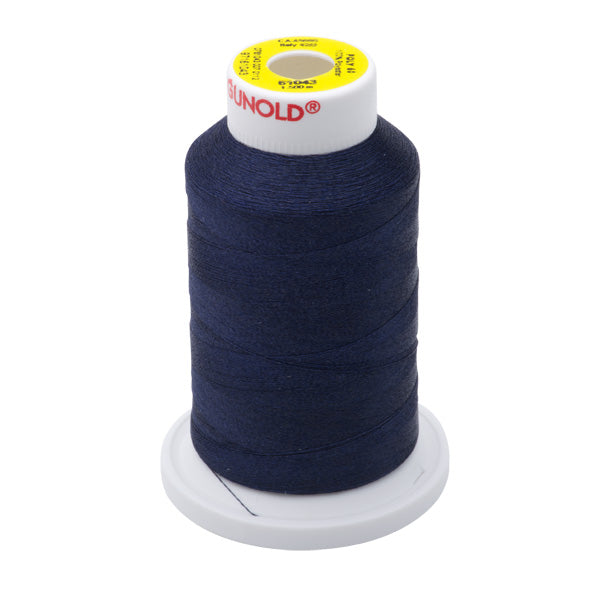 61043 - Dark Navy Polyester Embroidery Thread - 60 WT. 1,650 YD. Cones - Oh My Crafty Supplies Inc.